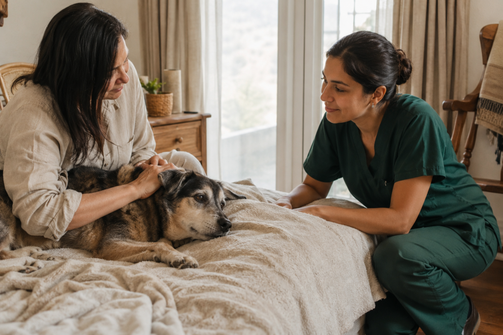 Eutanasia de perro (hasta 10 kg) — atención veterinaria a domicilio